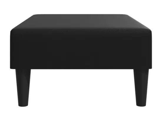 Repose-pied noir 77x55x31 cm similicuir