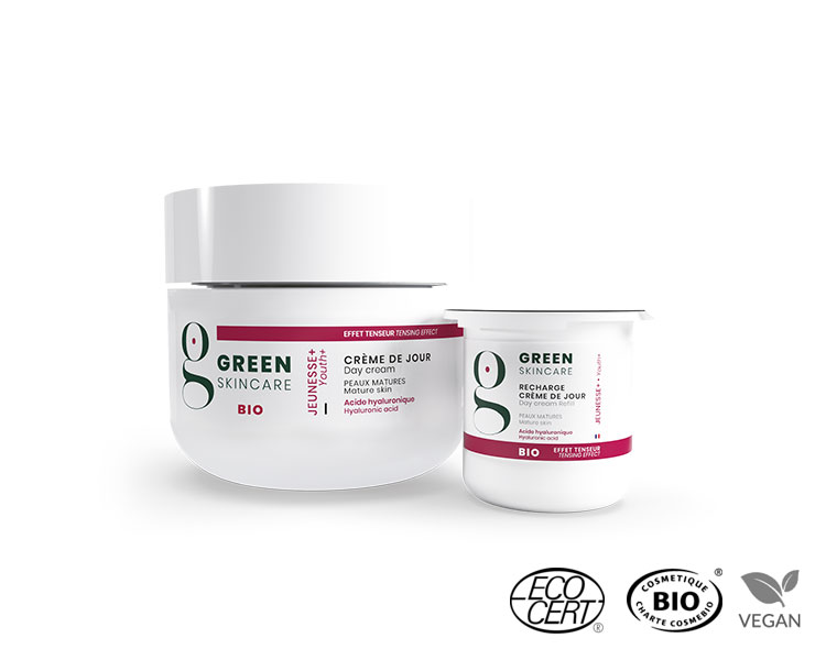 Green Skincare -  Jeunesse+ Crème de Jour + Refill BIO, 50ml