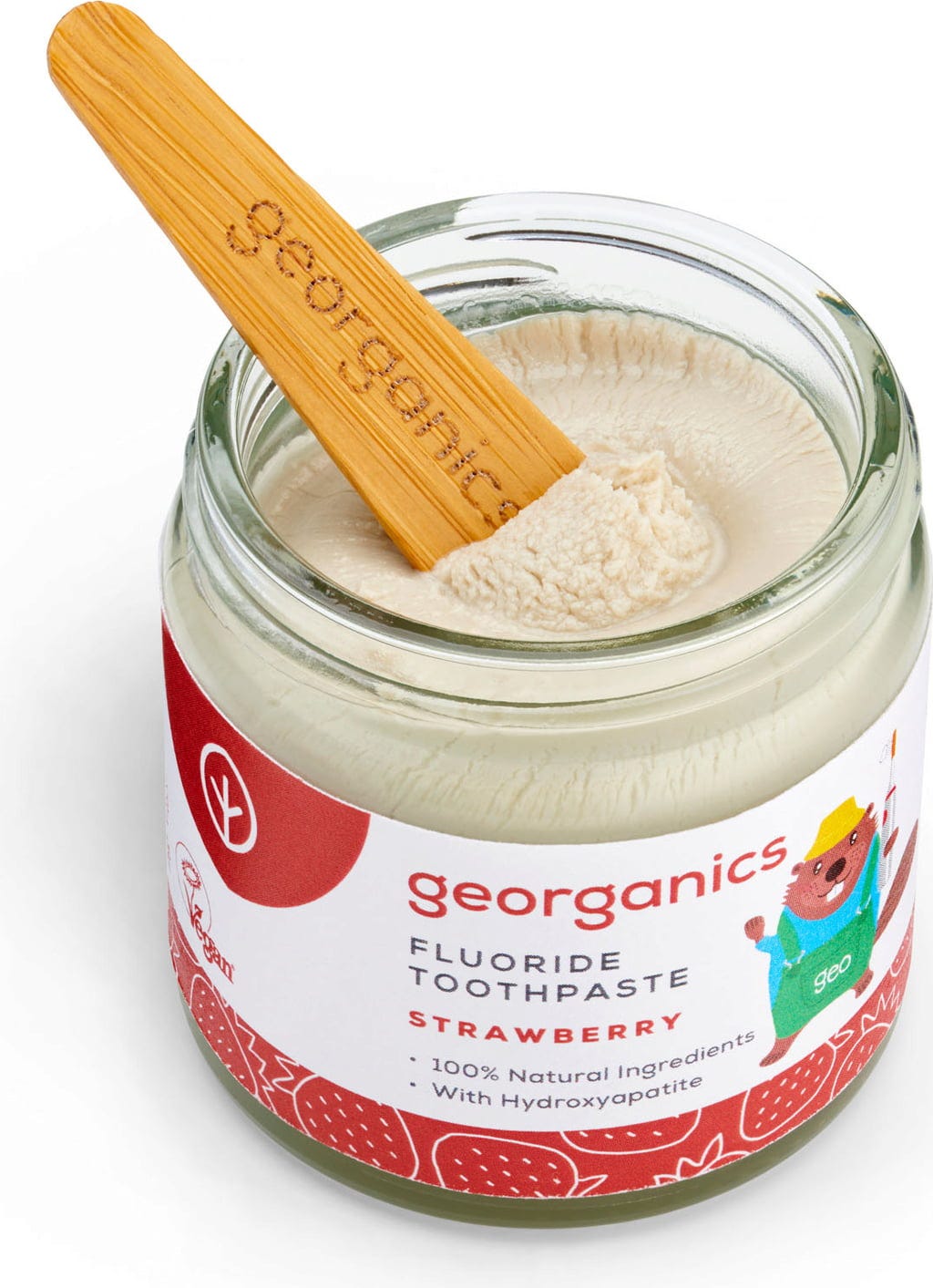 georganics  Fluoride Toothpaste Strawberry, 60 ml