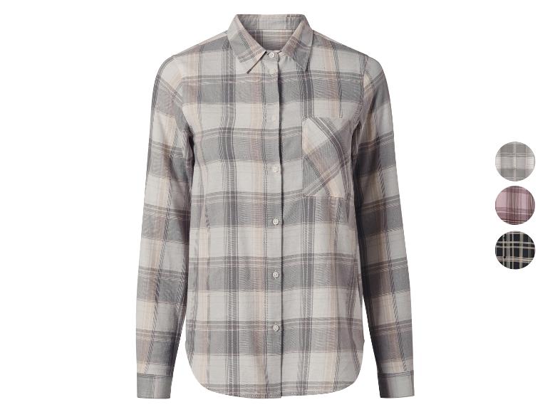 Flanellen dames blouse