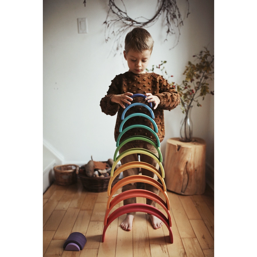 Kinderfeets® Arches Rainbow - Stapelbare Holzbögen