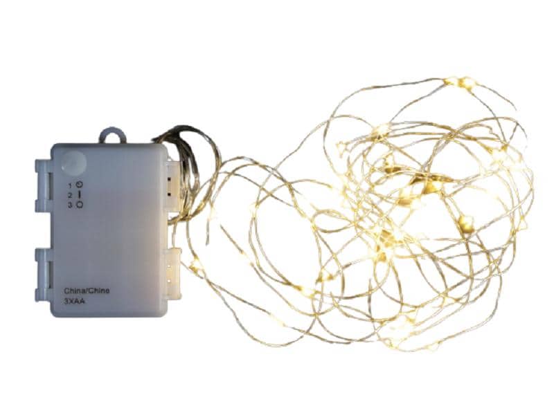 Dameco LED Lichterkette Angel Hair 4 m Outdoor Lichterkette aus feinem Draht
