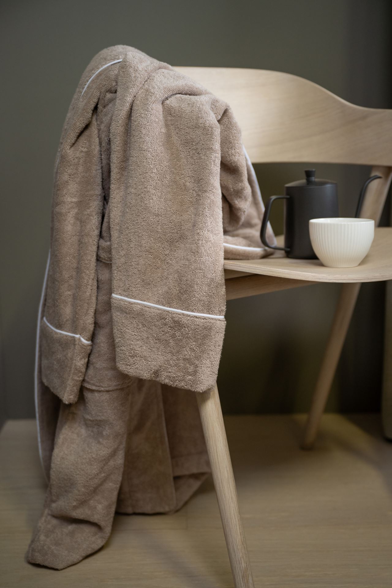 Badekåpe beige - M/L