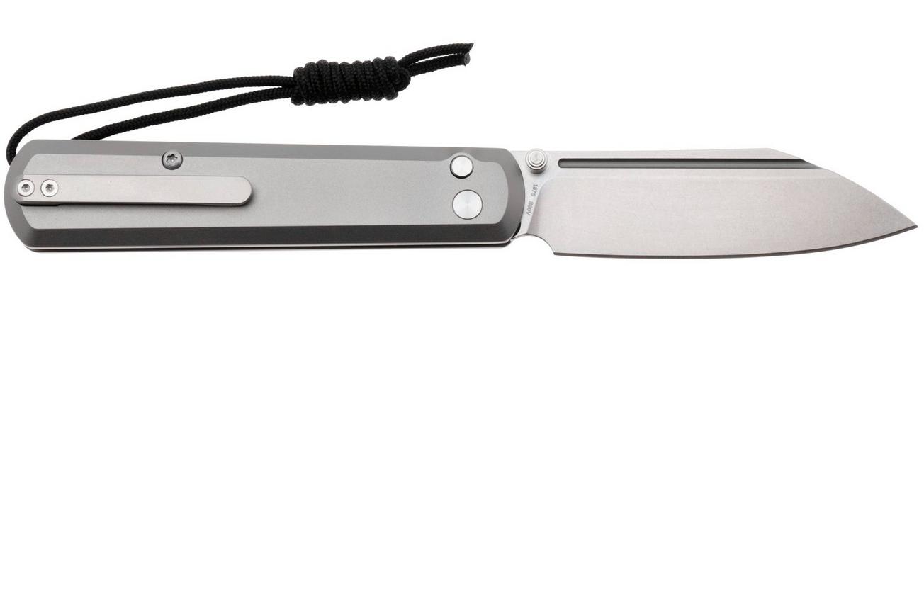 Artisan Cutlery Holm 1875G-GY, Stonewashed CPM S90V, Grey Titanium zakmes