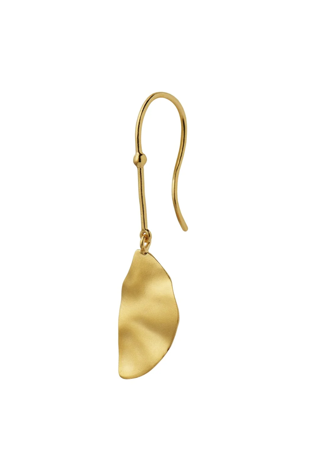 Stine A Hook With Goldenenen Refection Moon Earring Left