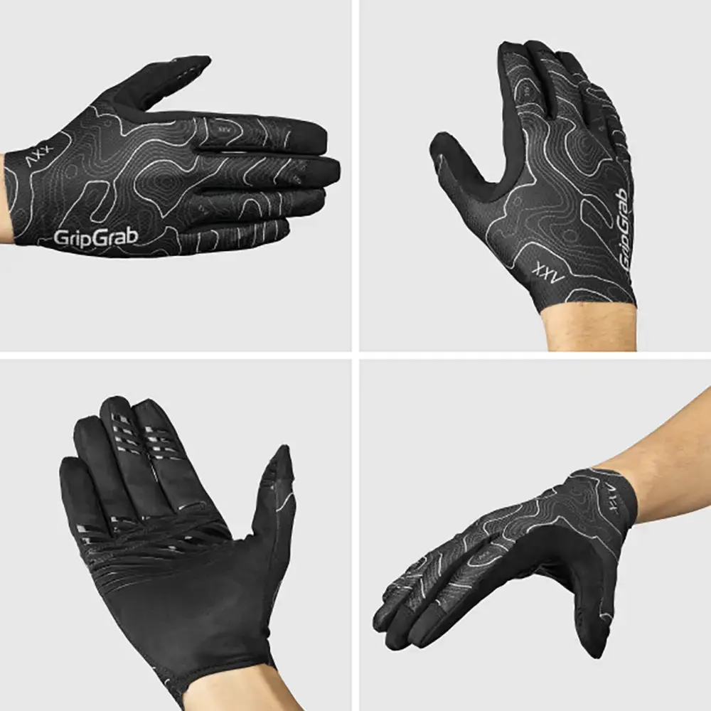 GripGrab Rebel MTB Zomer Fietshandschoenen Lange Vingers Zwart