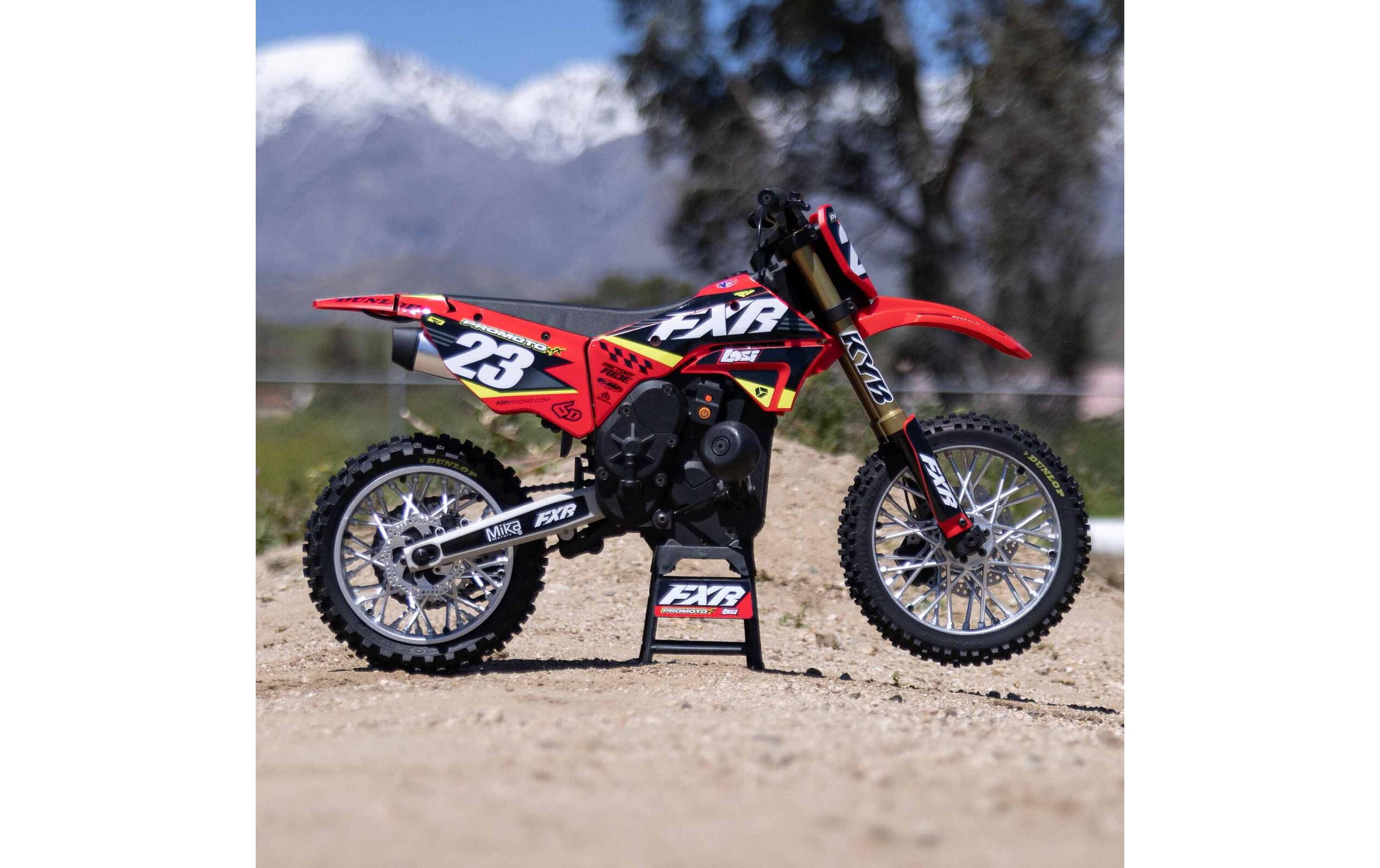 Motorrad Promoto MX Rot, ARTR, 1:4<br>Leistungsstarkes RC Motocross Bike