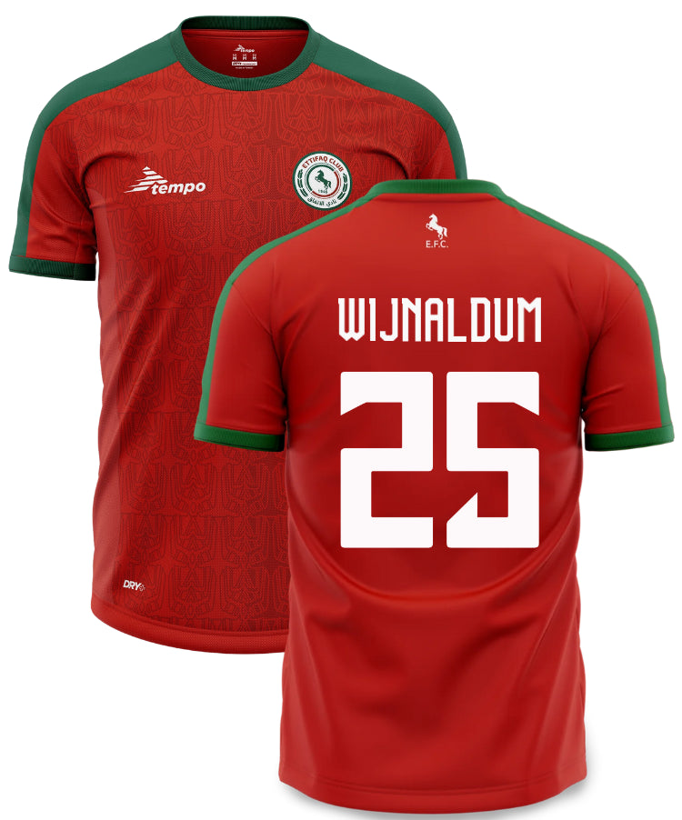 Al Ettifaq Uitshirt 2024   Bedrukking Wijnaldum - Voetbalshirt Saoedi-