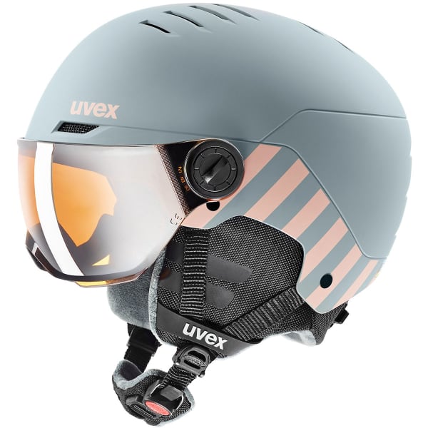 Casque de ski UVEX ROCKET JR VISOR RHINO-BLUSH MATT