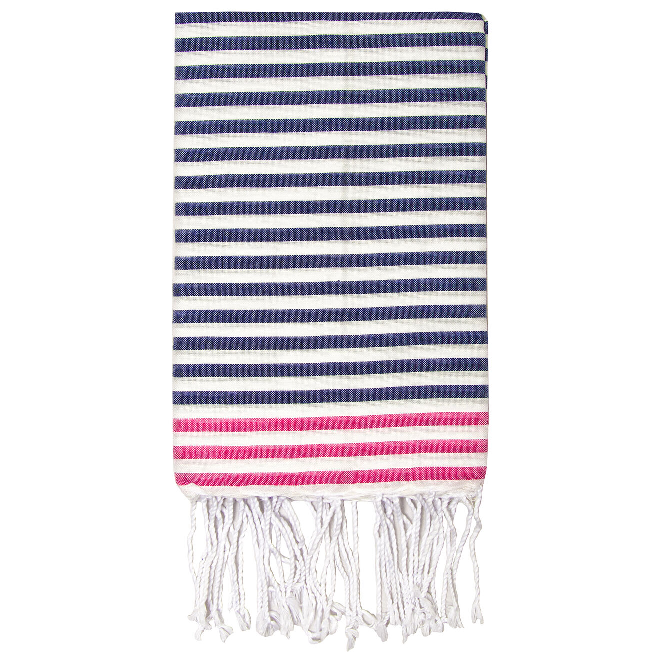 Febronie Fouta Bora Bora bleu jean/fuchsia - 100x200 cm