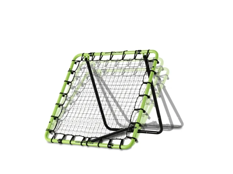 EXIT Tempo multisport rebounder 100x100cm - green/black, Firkant, Multi-station rebounder, Justerbar vinkel, Sort, Grøn