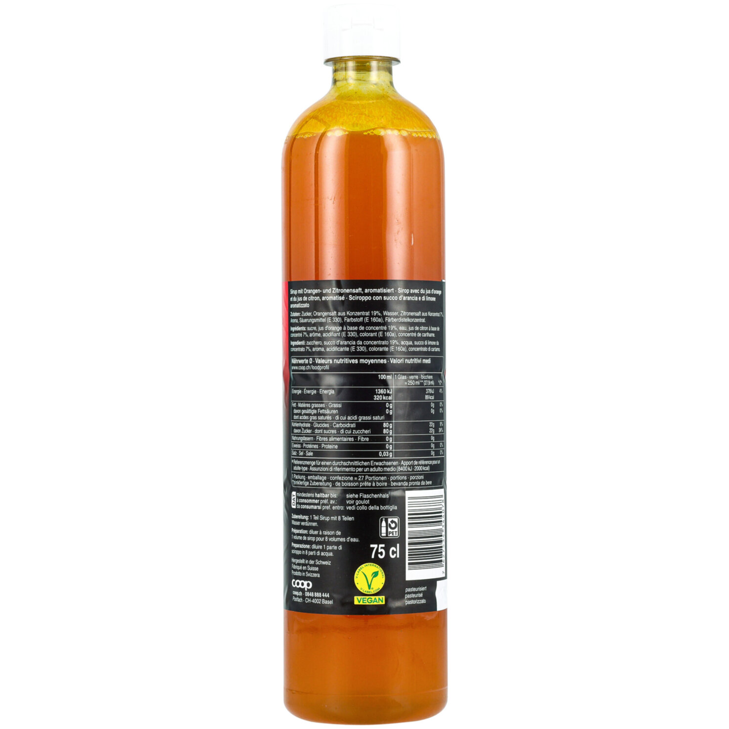 Punsch-Sirup Orangen Aroma -75cl