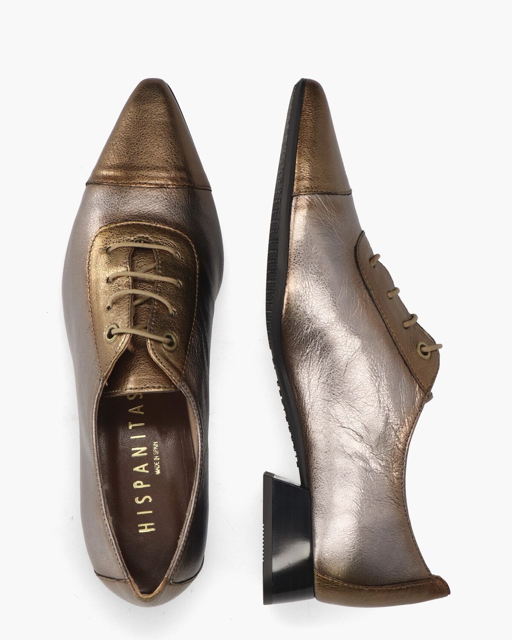 Hispanitas HI234634 Goud/Zilver Dames Veterschoenen