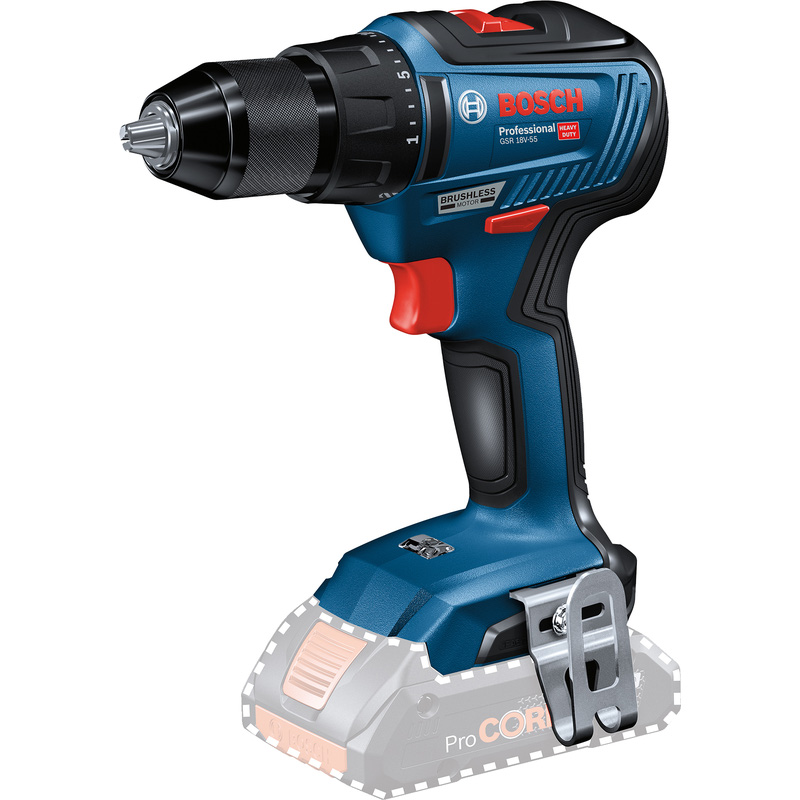 Bosch GSR 18V-55 accu schroefboormachine (body) 18V Li-ion