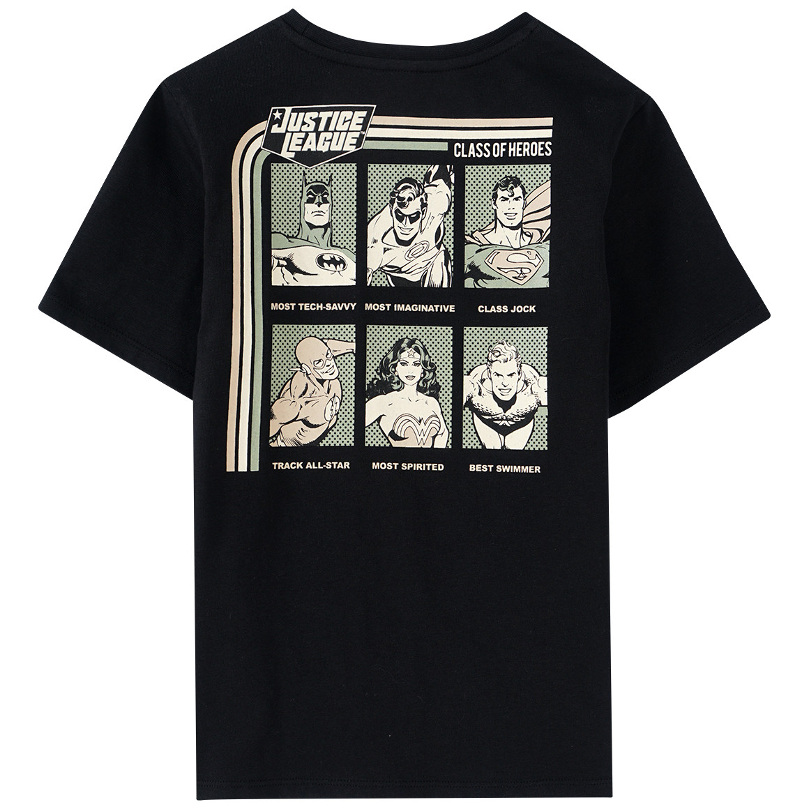 Topolino Justice League T-Shirt mit Rücken-Print schwarz