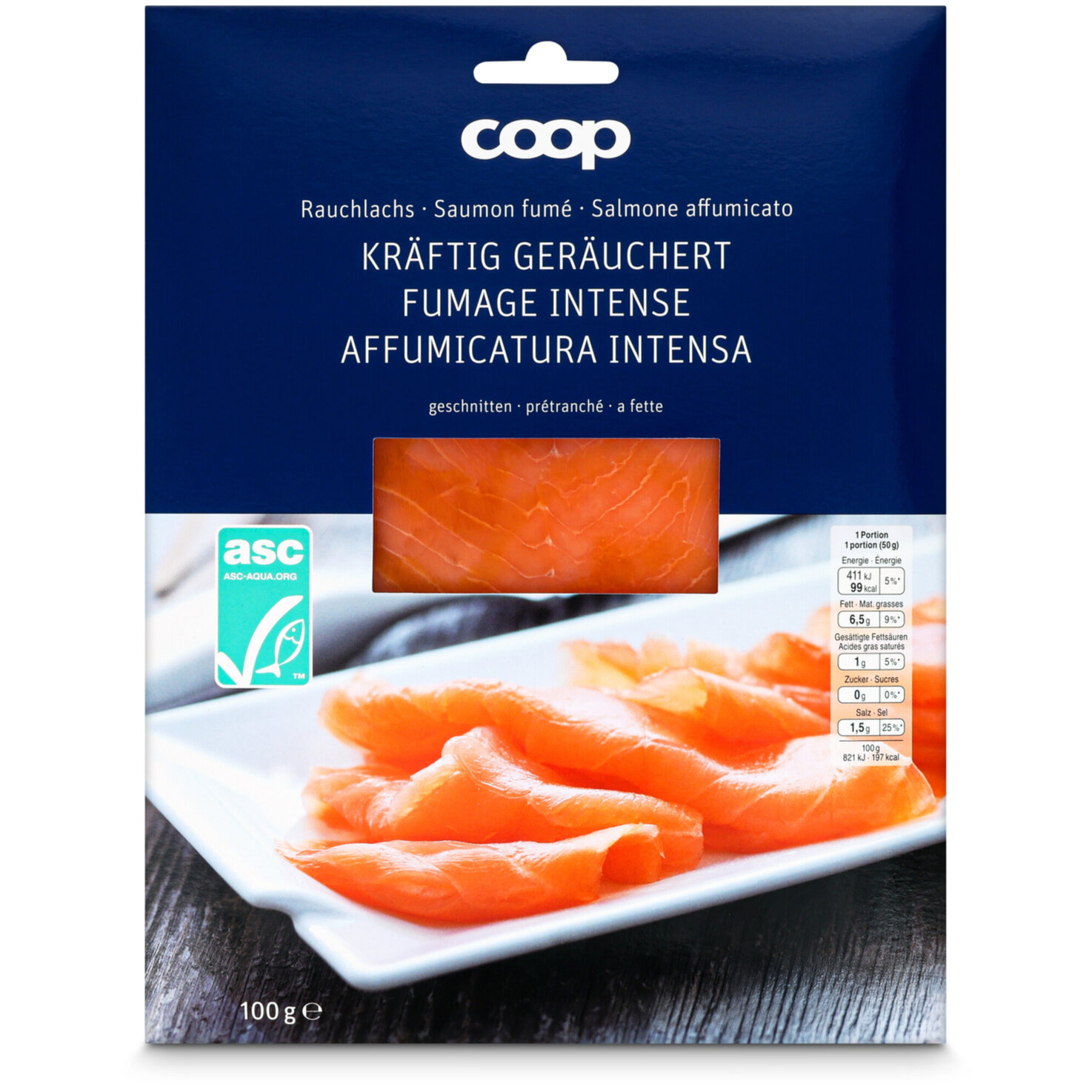 ASC Lachs Norske kräftig geräuchert