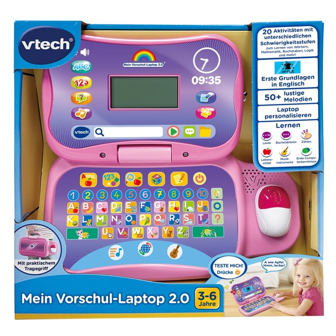 VTech - Mein Vorschul-Laptop 2.0 - pink