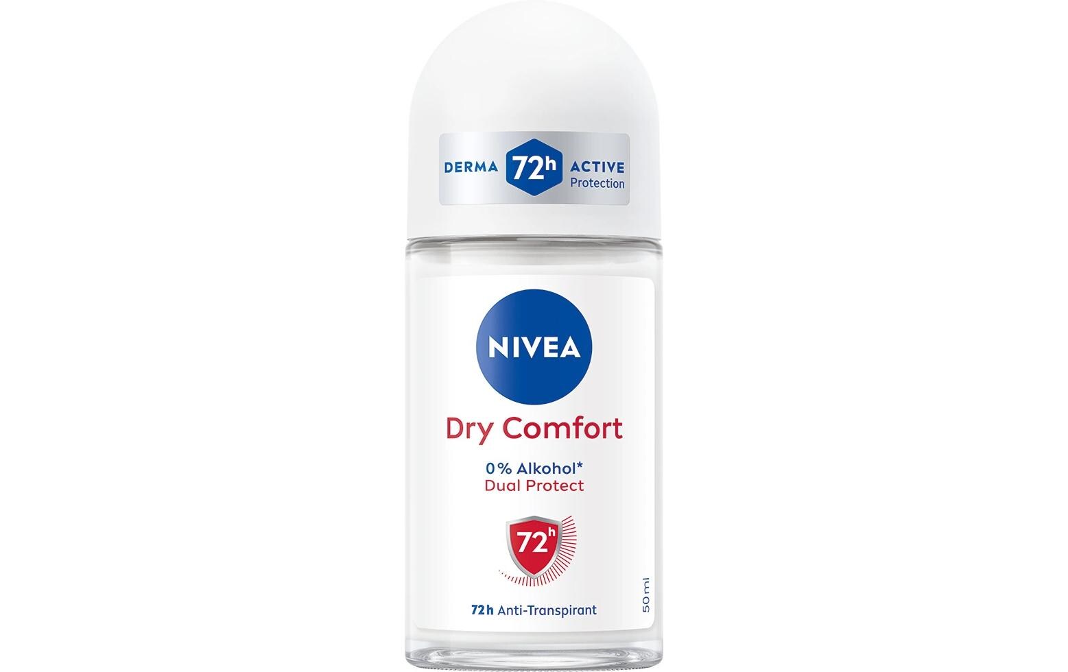 Deo Roll-on Dry Comfort 50 mlDeo bietet 48 Stunden lang zuverlässigen Anti-Transpirant-Schutz dank Schweiss-Schutz-Formel
