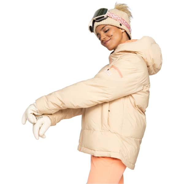 Veste de ski ROXY ALOFTED PUFFY PEBBLE