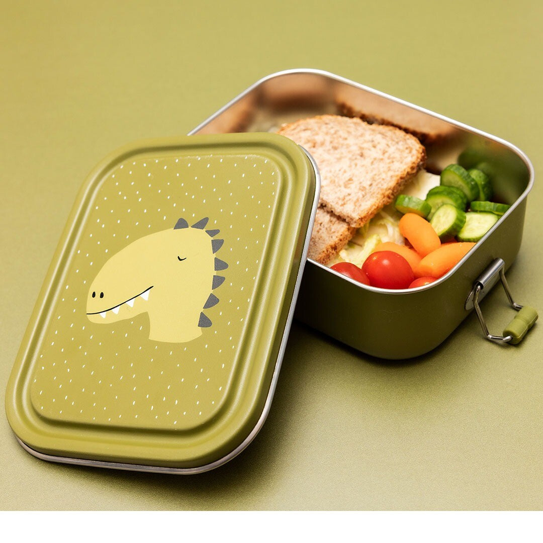 Trixie rvs broodtrommel mr. dino - 800 ml