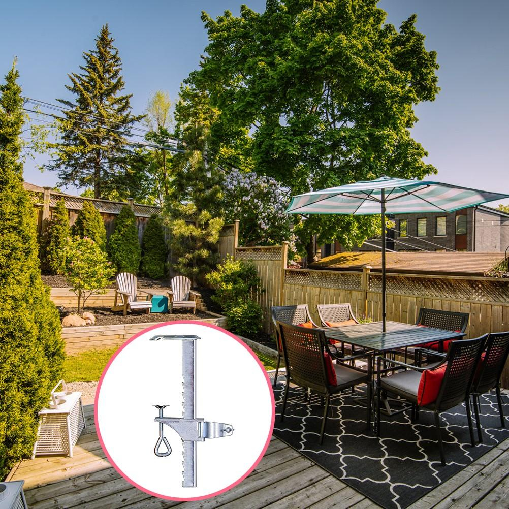 Universal Tisch Sonnenschirm Halterung Balkon Geländer Klemme Schirm Ständer