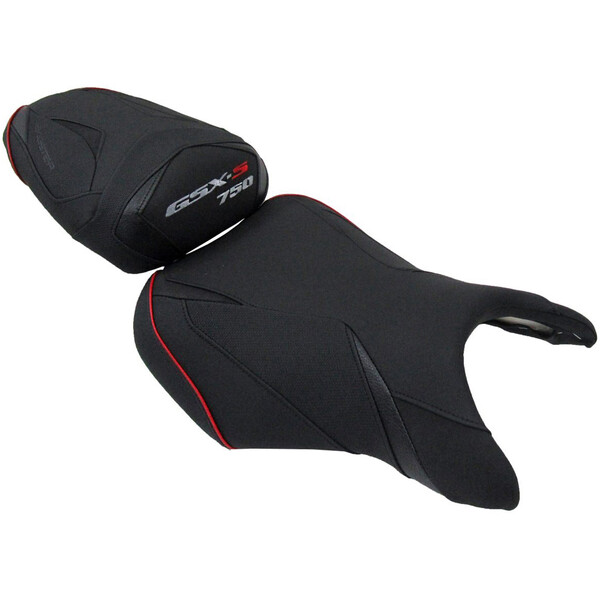 Bagster - Selle Ready Luxe série spéciale Suzuki GSX-S 750 (2017-2020) Noir / Rouge