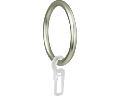 Gordijnring met haak voor Up Right en Habito, RVS-look, Ø 27/31 mm, 8 stuks.