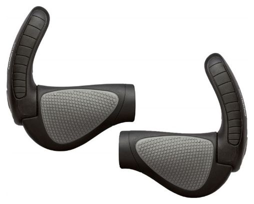 ERGON Poignées avec Bar End pour GripShift GP3 Noir