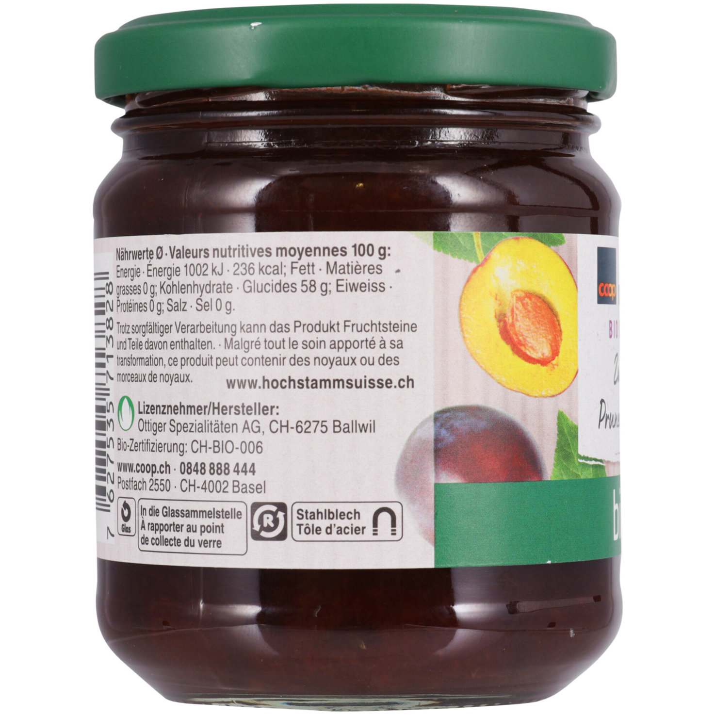 Naturaplan Bio Schweizer Zwetschgen Konfi