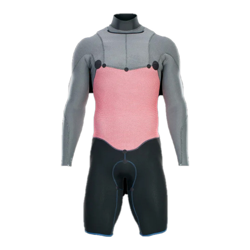 SHORTY ION SEEK ELEMENT 2/2 FRONTZIP MANCHES LONGUES NOIR