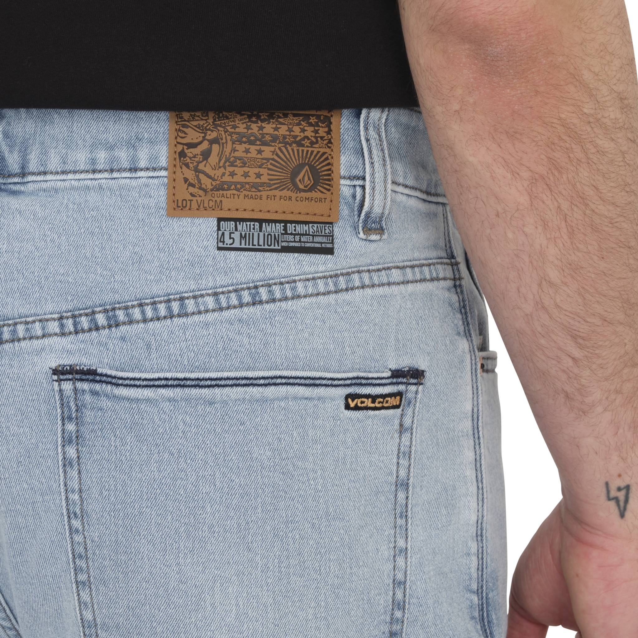Volcom Billow Denim Short Desert Dirt Indigo