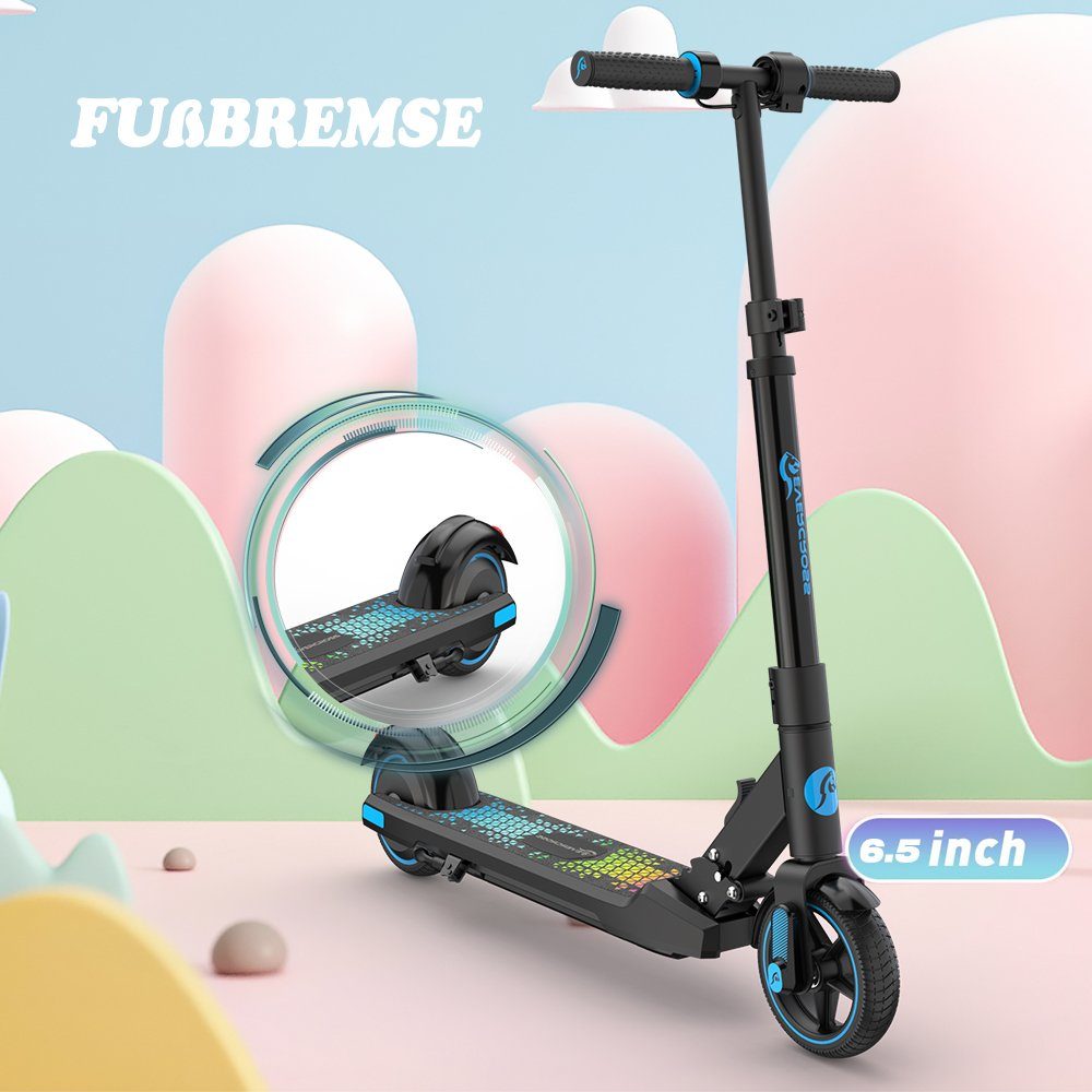 Patinete elétrico infantil Evercross mini, para crianças de 6 a 16 anos, velocidade máxima de 15 km/h, patinete elétrico com luzes de LED.