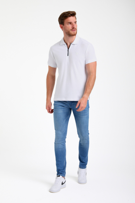 Gabbiano ecru heren polo