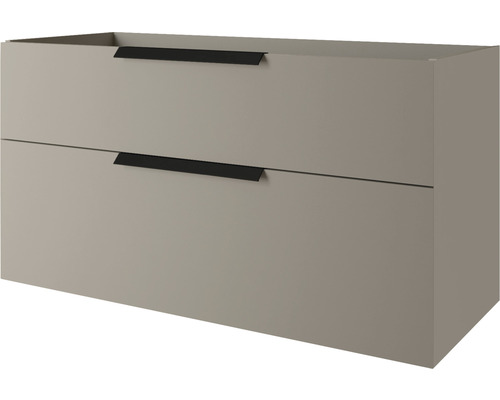 Badkamermeubel Baden Haus Urban BxHxD 120 x 62 x 46 cm Frontkleur grijs mat mat