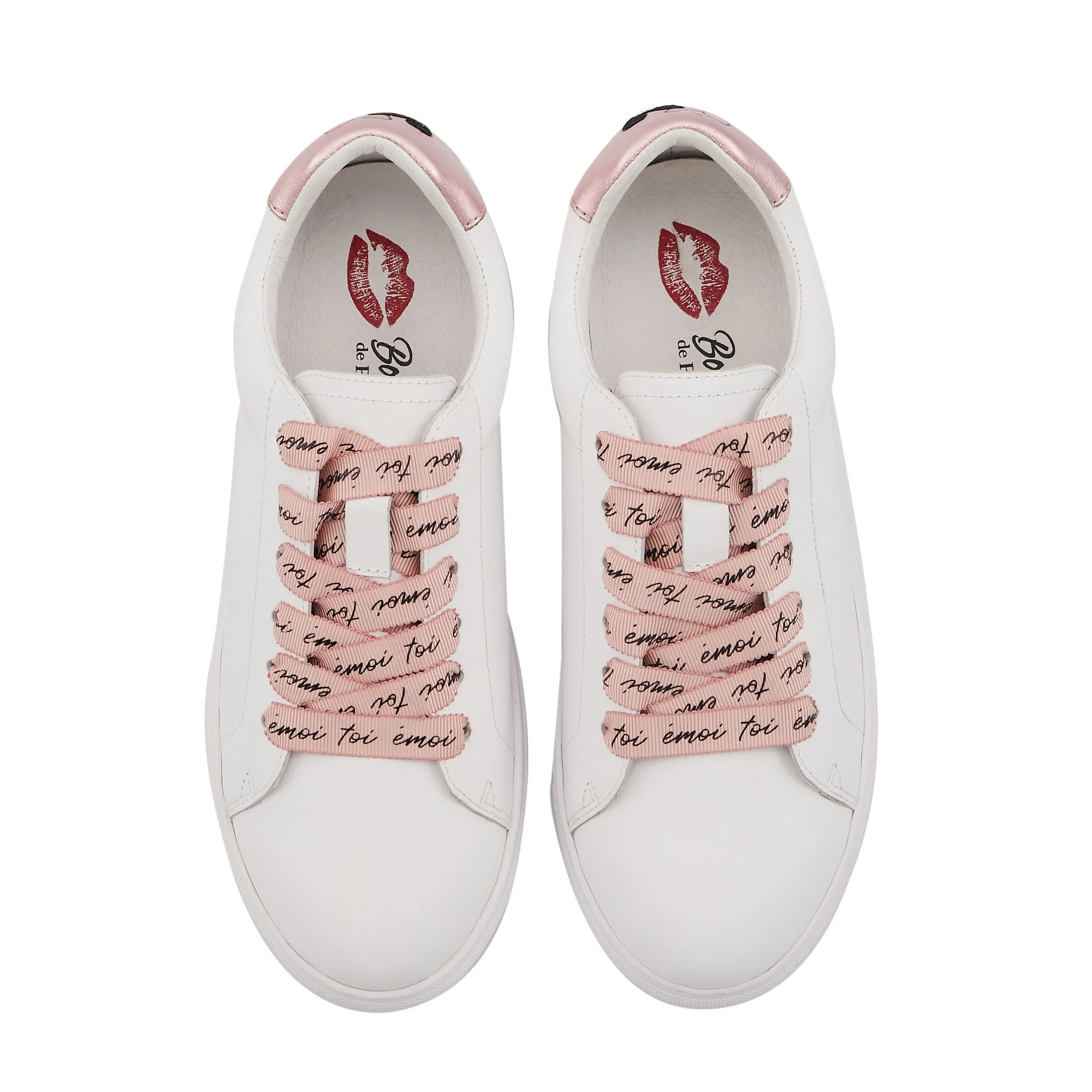 SIMONE TOI ÉMOI - Sneakers en cuir | Blanc