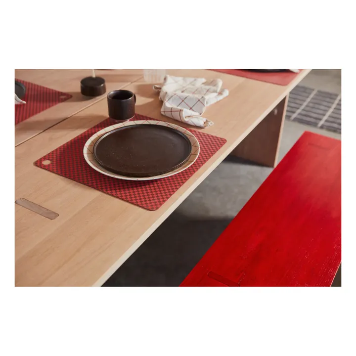 Oyoy Assiette Inka en porcelaine - Set de 2 | Marron