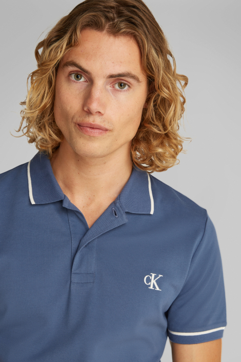 Calvin Klein blauwe heren polo