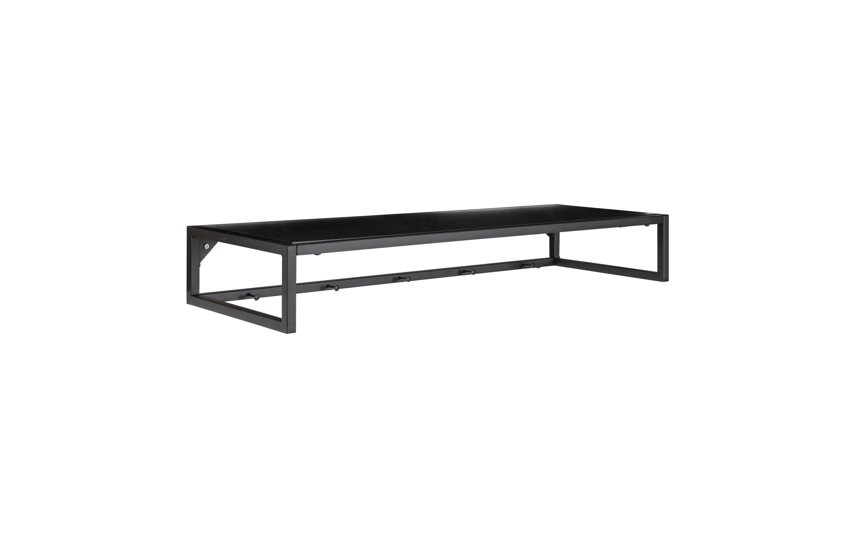 Wandgarderobe Vita 80 x 28 cm, SchwarzGarderobenzubehör