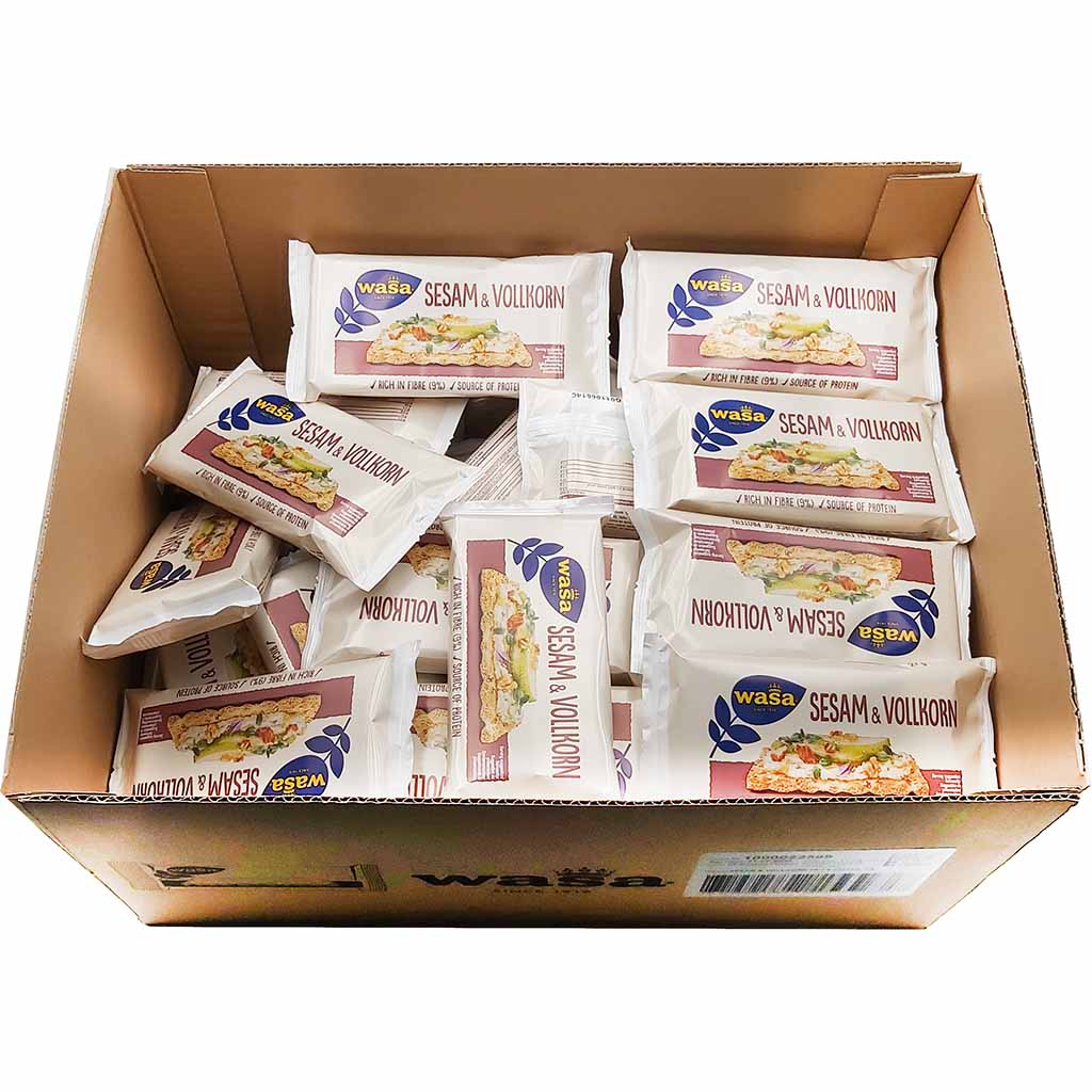 Wasa Knäckebrot Sesam & Vollkorn 60x27g Kiste 1,62 kg MHD:30.4.25