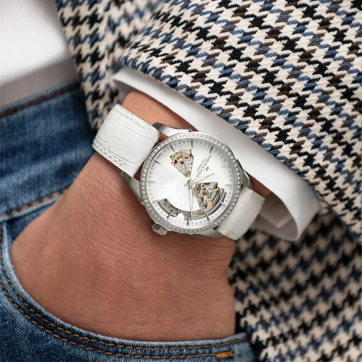 Hamilton Jazzmaster Open Heart Lady Auto H32205890