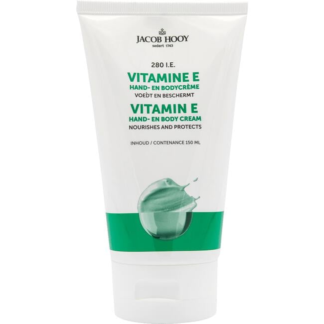 Jacob Hooy Vitamine E Hand- & Bodycrème 150 GR