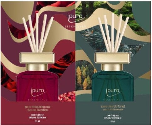 Ipuro geurstokjes Golden Chapter Whispering Roze & Emerald Forest 50 ml 2 stuks