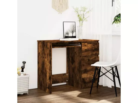 Bureau Chêne fumé 90x45x76 cm Bois d'ingénierie