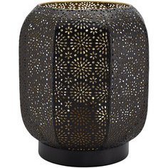 Lampe de table à LED rechargeable MARRAKECH, noir/or
