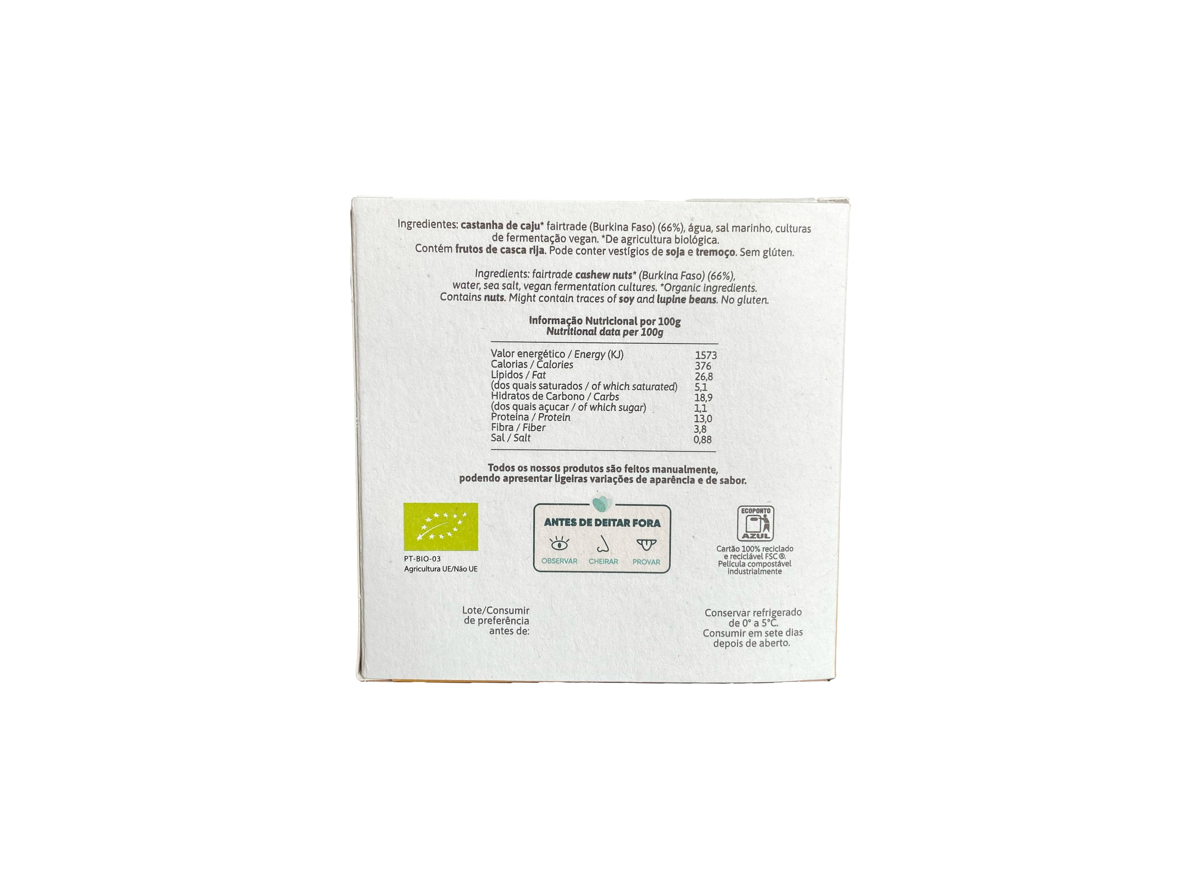 ALTERNATIVA VEGETAL AO QUEIJO MUKA CAJUBERTO 130G