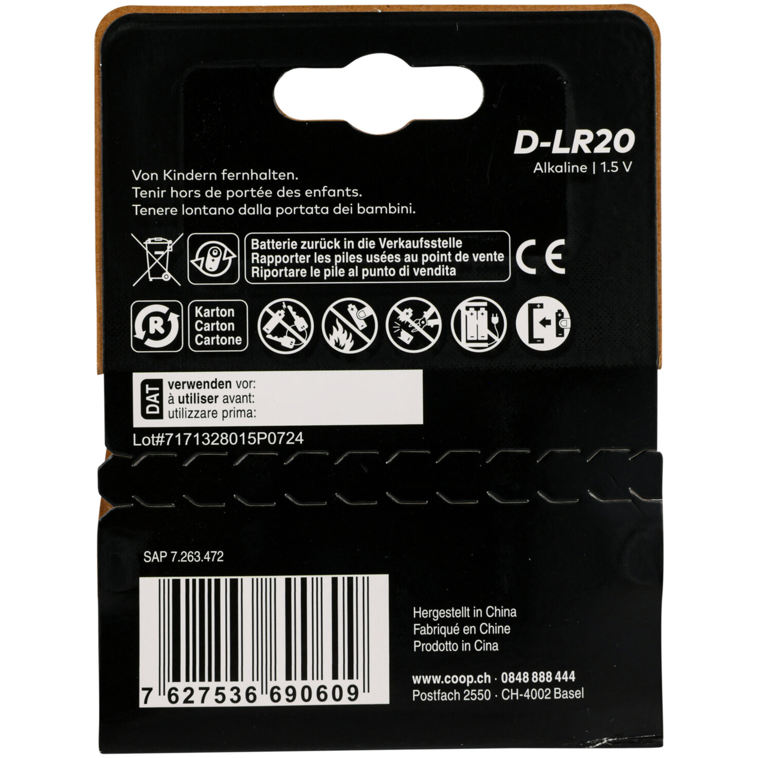satrap Batterien D/LR20 2 Stück