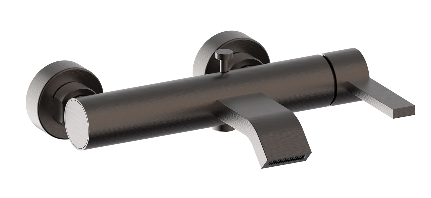 Plieger Monza badmengkraan met omstel geborsteld gunmetal