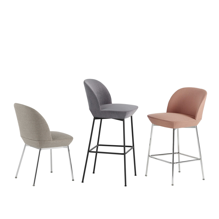 Muuto Oslo barkruk 75cm Still 941/Chrome