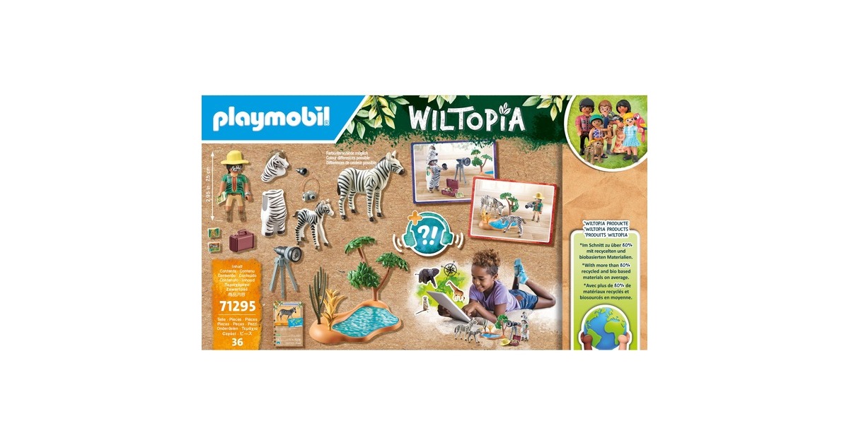 PLAYMOBILWiltopia - Onderweg met de dierenfotograaf Constructiespeelgoed