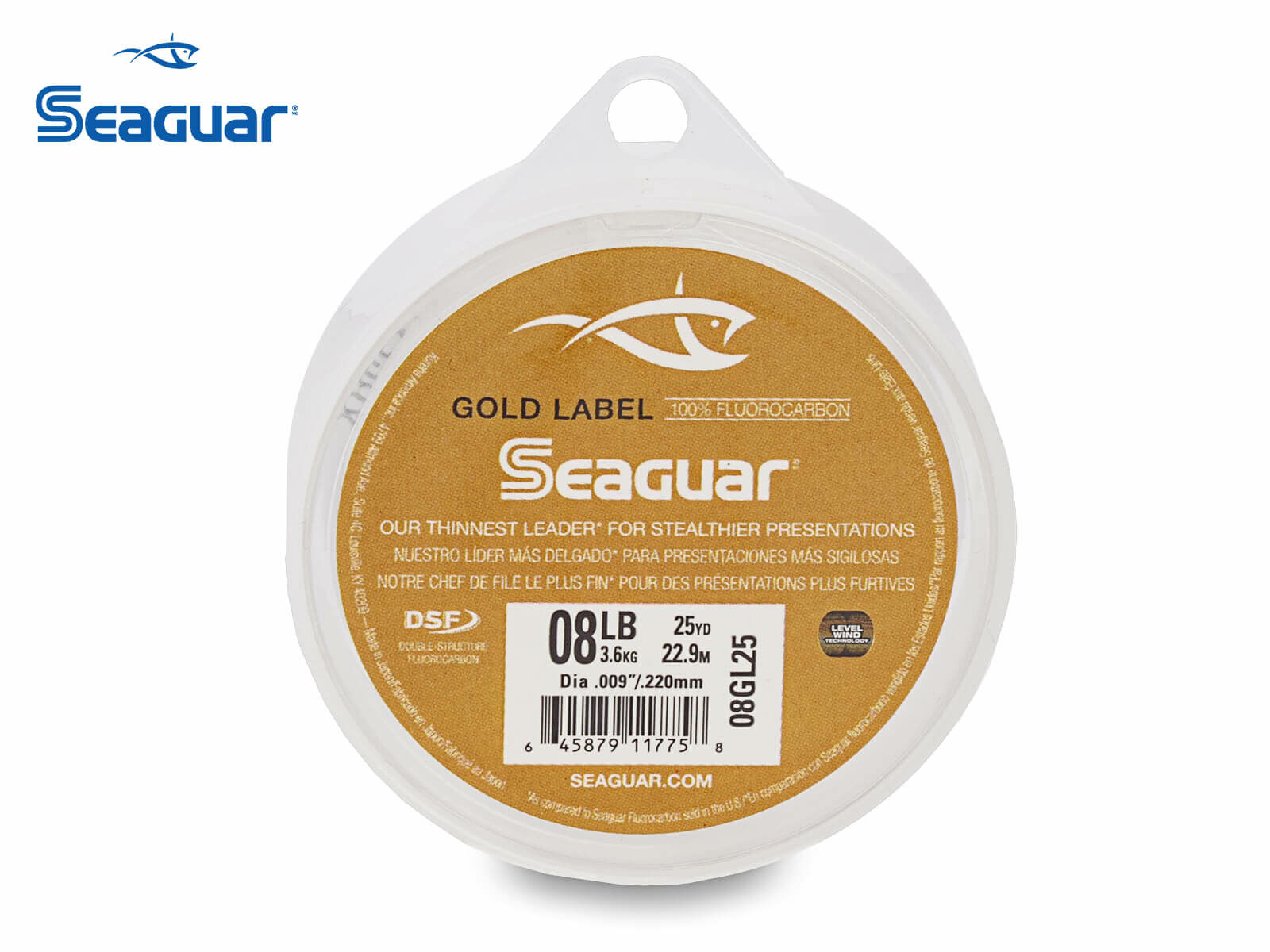 22.8 m SEAGUAR GOLD LABEL Fluorocarbon Vorfach